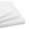 Ejoy 72 in. L x 27.5 in. W x 0.31 in. Polycarbonate Plastic Clear Twin Wall Roofing Panel, 10PK TwinWall_72x24_8mm_10pc
